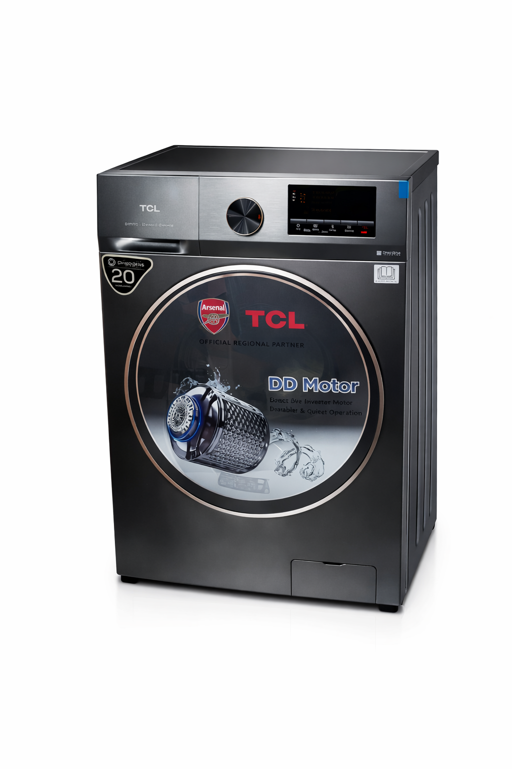 TCL 10/6KG C2110WDG  Front Load Washing Machine and Dryer, Fully Automatic, 1200RPM, Steam Wash, DD Motor, A+++ Energy Saving