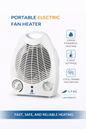 Nunix Heater, Hot/ Warm/ Normal Electric Room Heater Room Warmer NH01