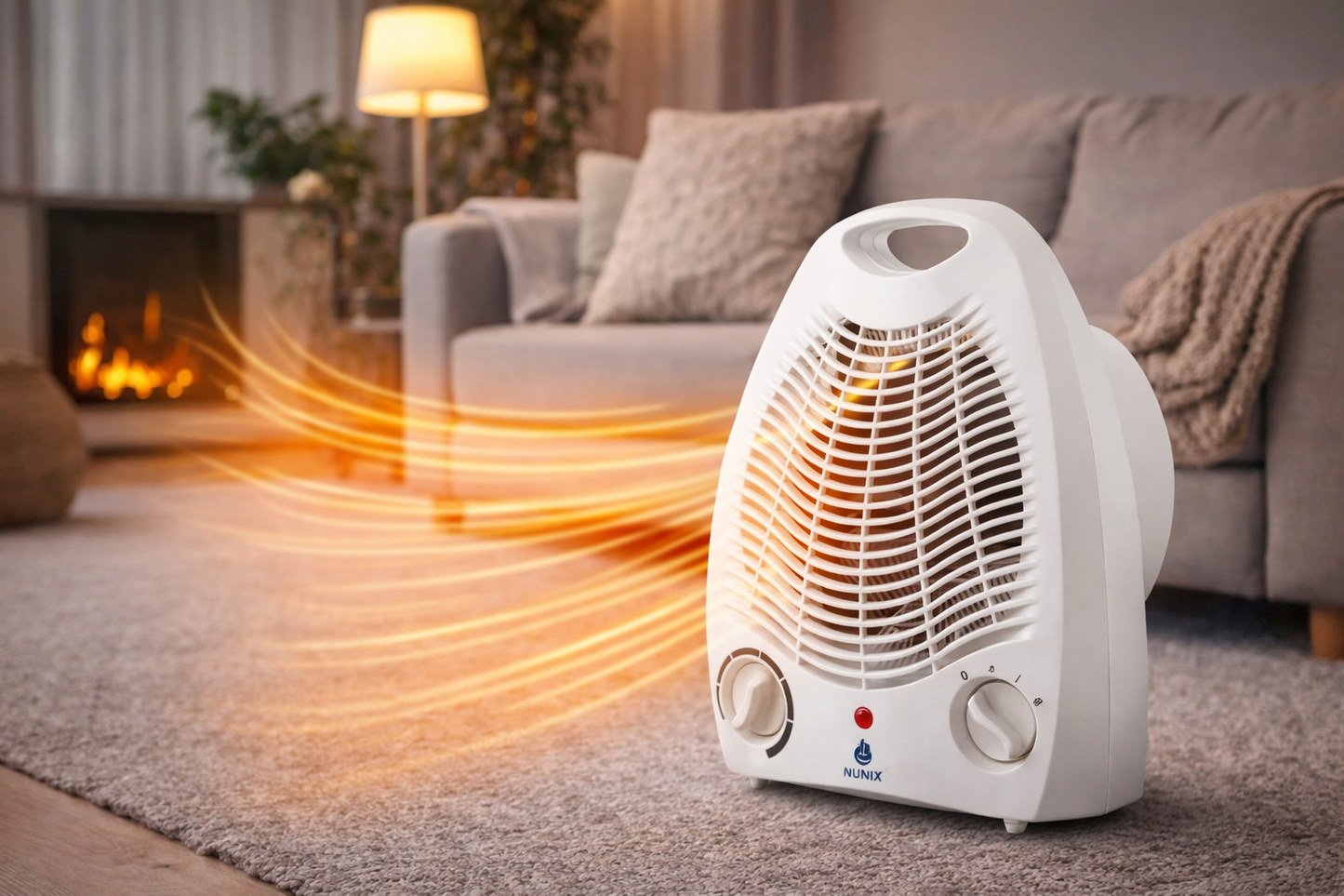 Nunix Heater, Hot/ Warm/ Normal Electric Room Heater Room Warmer NH01
