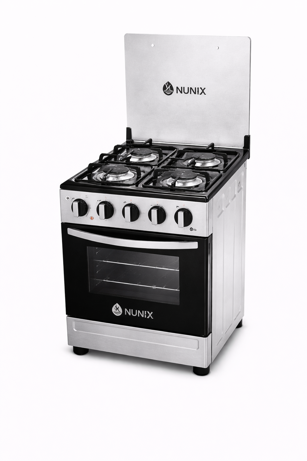 Nunix Cooker Freestanding 50×55cm 4-Gas Burner Oven – WLD-560-GO