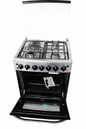 Cooker 60x60 EG65-3+1-E 3 Gas + 1 Electric Hotplate, Electric Oven, Stainless Steel,