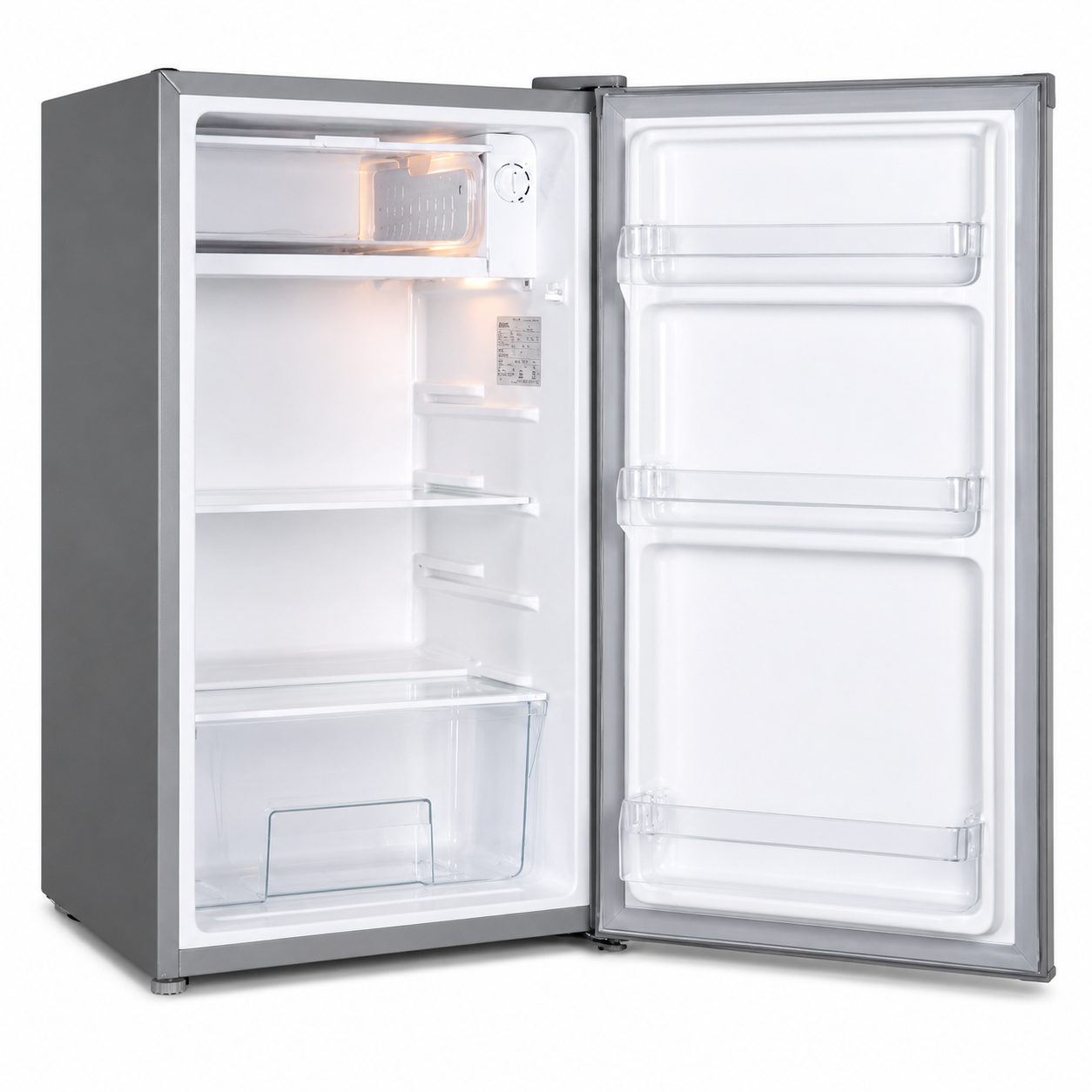 Smart pro  SFR-120-DT-I Single Door Refrigerator, Powerful Cooling, Energy Saving 90 Litres - Silver (5YR WRTY).