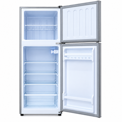 GLD Fridge 138L Double Door Fridge G-RF138L , 90L Refrigerator + 48L Freezer, R600a Refrigerant  2-Star Energy Rating  1 Year Warranty