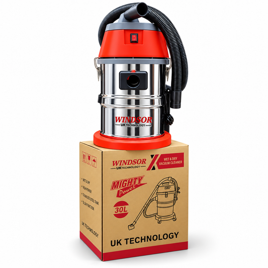 Windsor Vacuum Cleaner Wet And Dry 30 Litres, UK Technology, Mighty Power