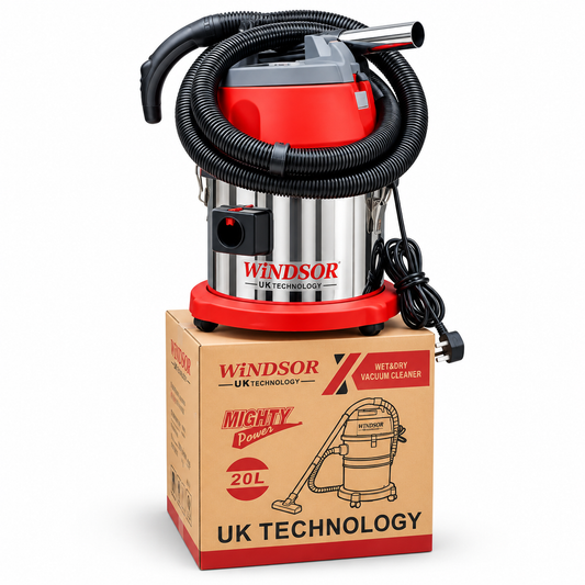 Windsor Vacuum Cleaner Wet And Dry 20 Litres, UK Technology, Mighty Power