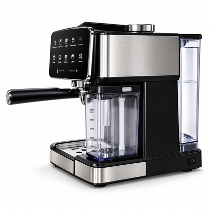 Tlac Coffee Machine Espresso TCFM-101 – 1.8L, Automatic Milk Frother, Touch Control, Cold Brew