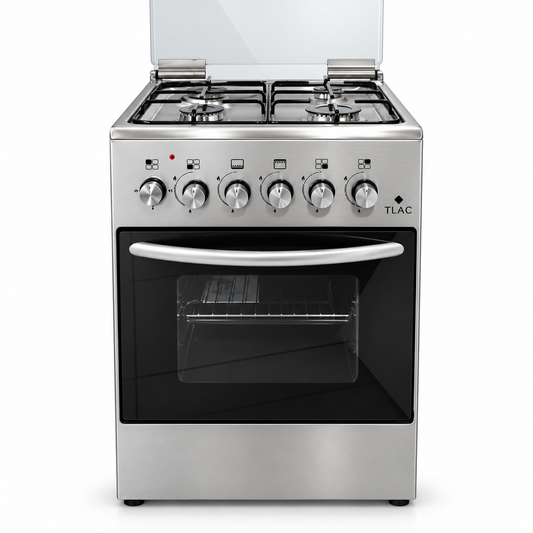 TLAC Cooker free standing 3 gas 1 Hotplate Gas oven 50×55 Inox