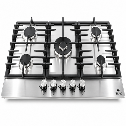 Tlac Hob 5 Gas with 1 Wok Burner Stainless Steel 90cm TGH9034SS