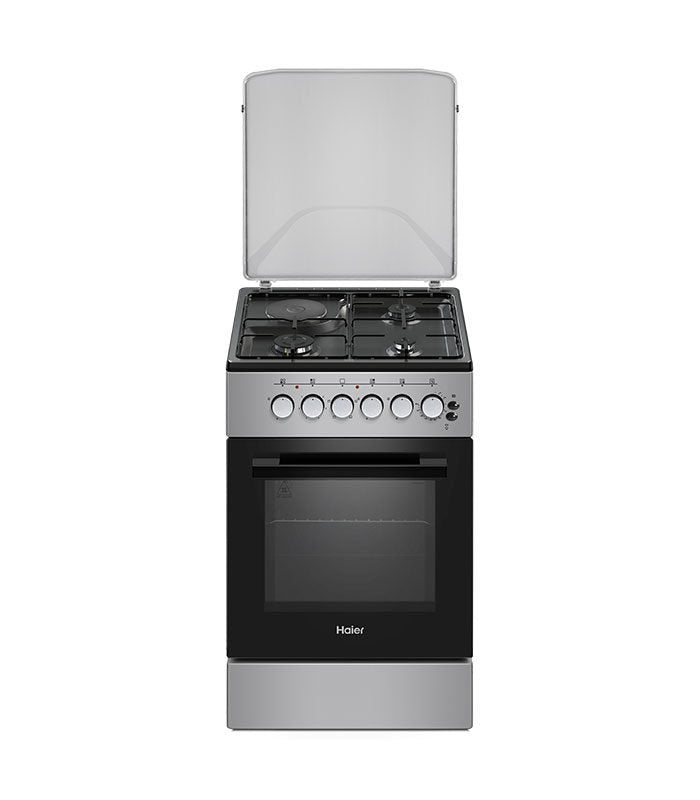 HAIER Cooker,  3Gas + 1Electric 50X60 Cooker with Electric Oven - ECR1031EESB