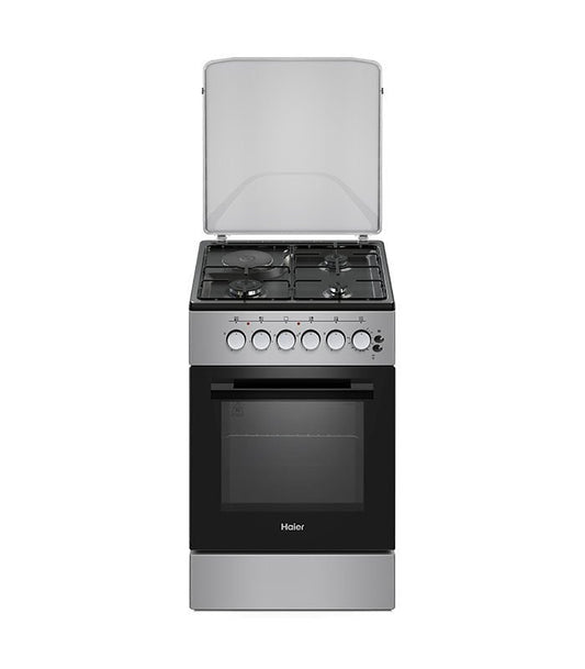 HAIER Cooker,  3Gas + 1Electric 50X60 Cooker with Electric Oven - ECR1031EESB