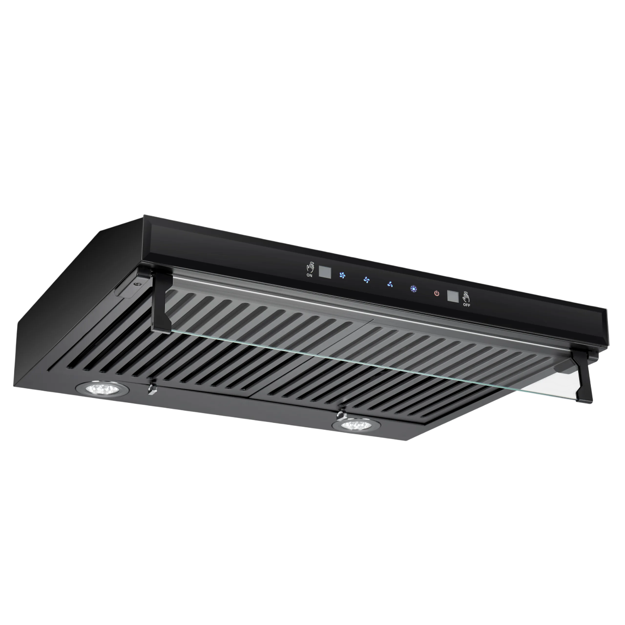 KHAL Hood Undercabinet Chimney,Touch/Gesture Control,Black 60cm ID-60