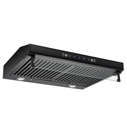 KHAL Hood Undercabinet Chimney,Touch/Gesture Control,Black 60cm ID-60