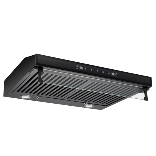 KHAL Hood Undercabinet Chimney,Touch/Gesture Control,Black 60cm ID-60