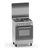 Haier Cooker, 3Gas + 1Electric 60X60 Cooker with Electric Oven - HCR2031EES1