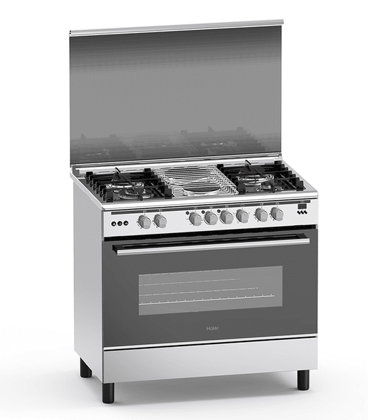 Haier Cooker 4Gas + 2Electric 90X60 Cooker with Electric Long Oven - HCR6042EDS