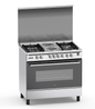 Haier Cooker 4Gas + 2Electric 90X60 Cooker with Electric Long Oven - HCR6042EDS