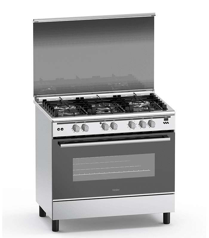 Haier Cooker 5 Gas 60X90 Cooker with Electric Long Oven - HCR6050EES