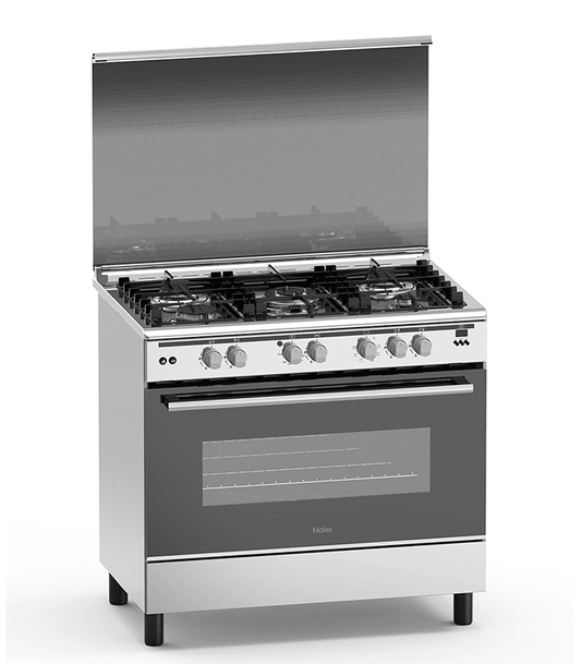 Haier Cooker 5 Gas 60X90 Cooker with Electric Long Oven - HCR6050EES