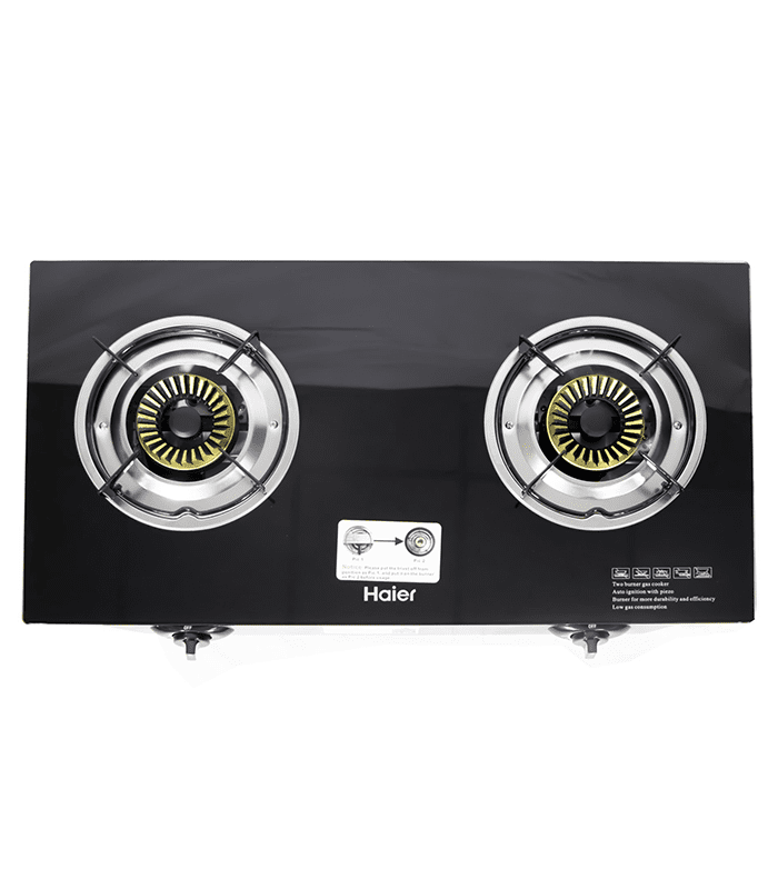 Haier Cooker, Gas Burner Stove Glass Top - TCCK220EG
