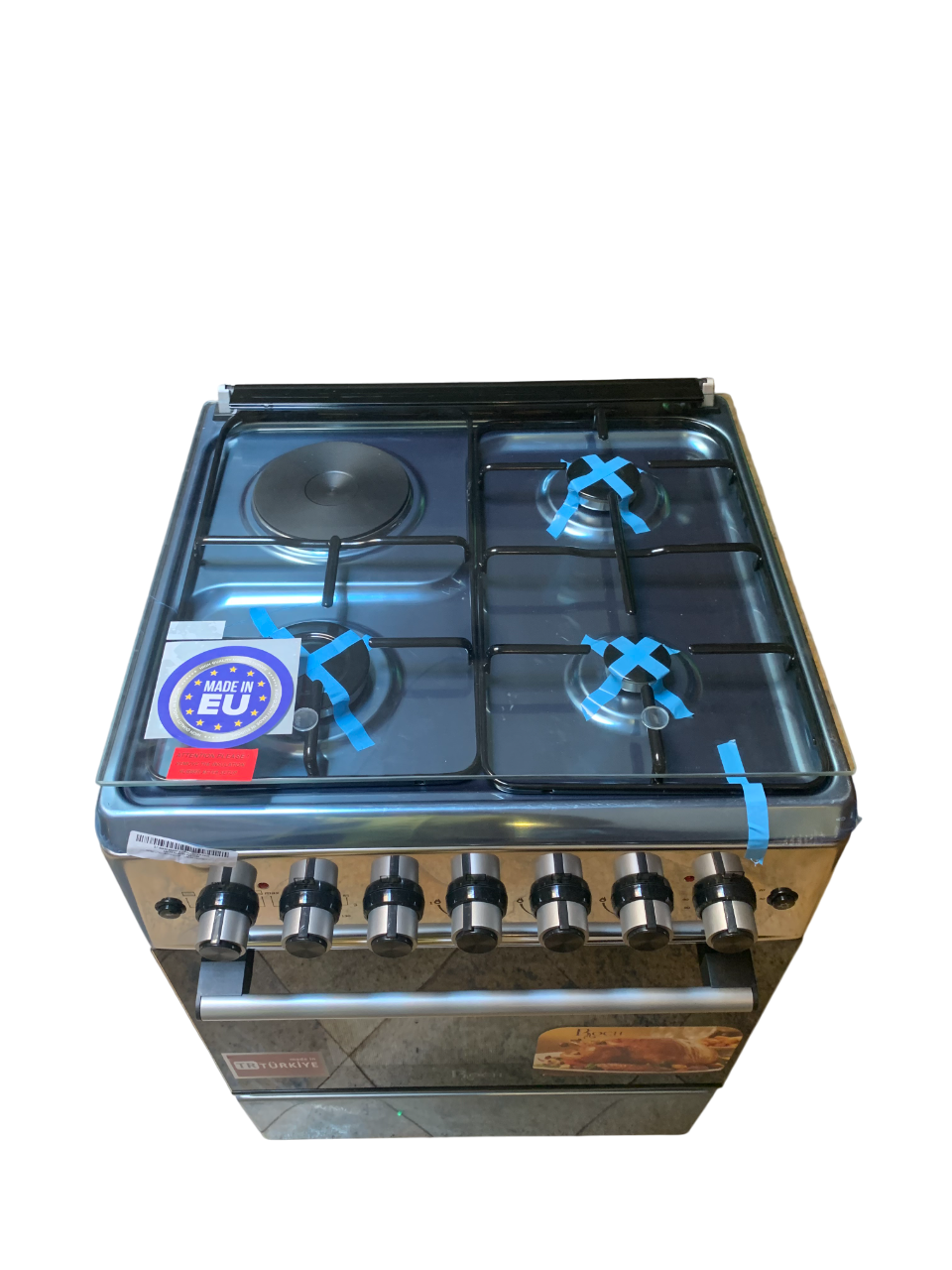 Roch Cooker 50x55CM 3 Gas Burners + 1 Hotplate - Silver RECK-531SS