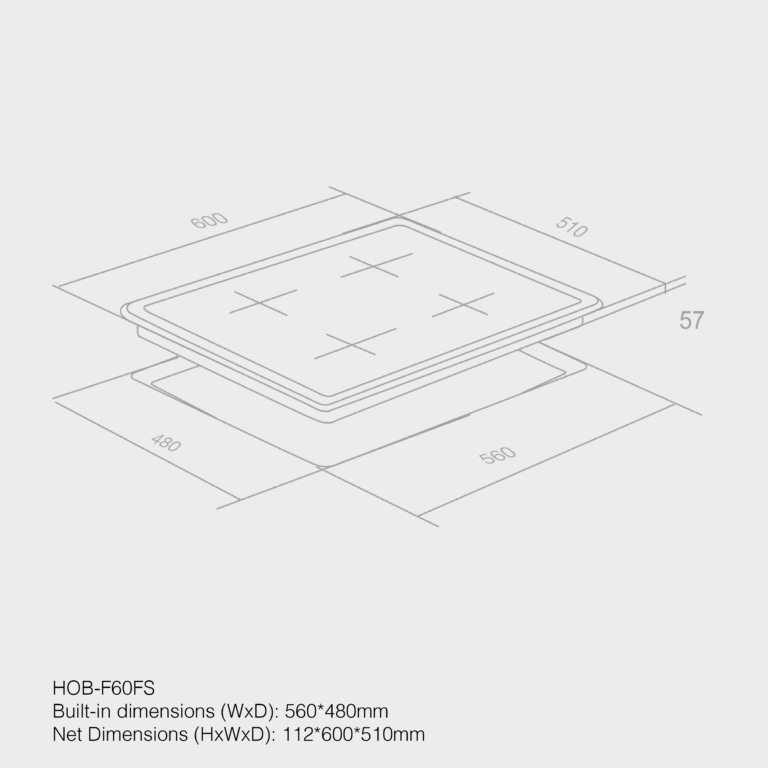 Haier Hob 3+1 Built-in Cooker 60cm HOB - F58SS