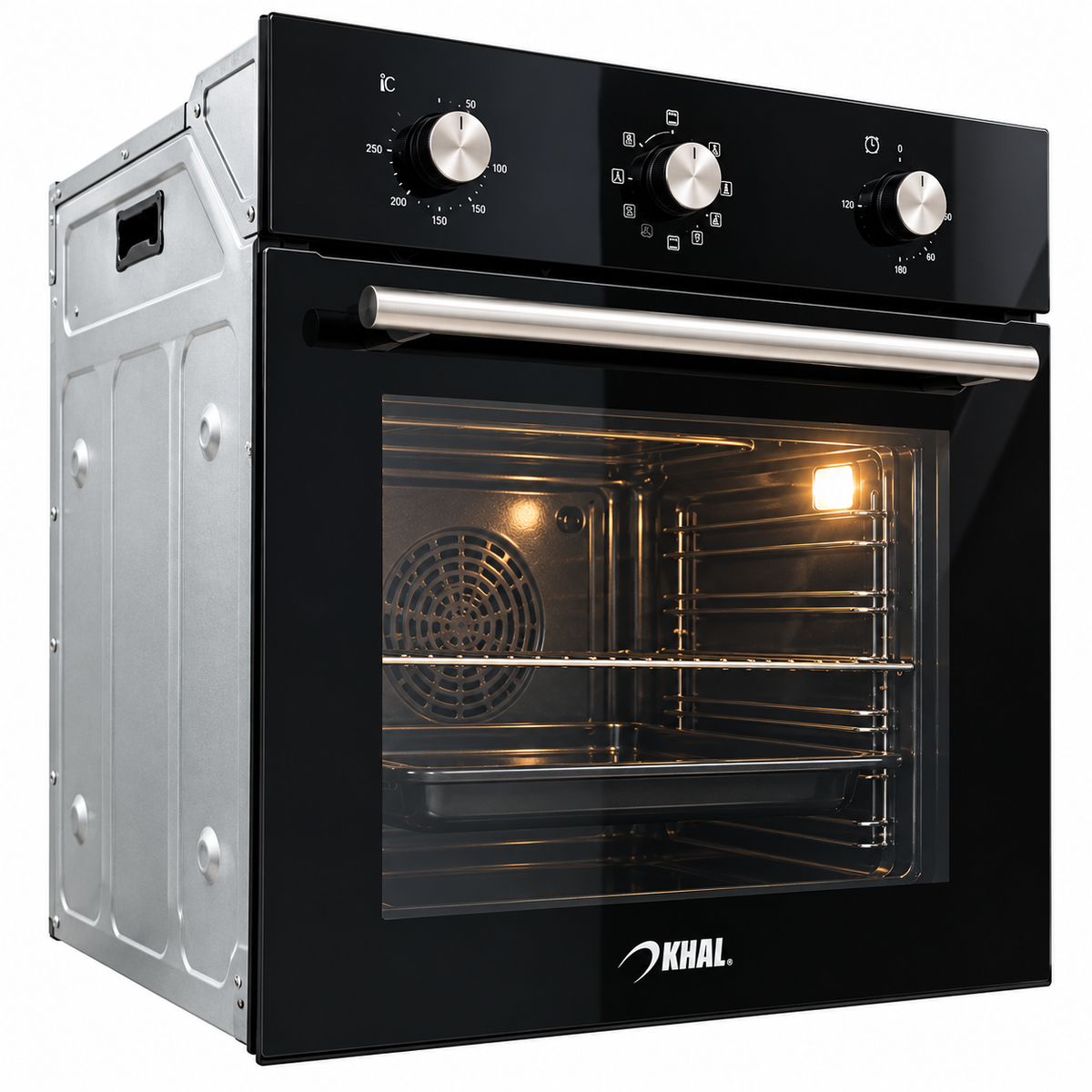 KHAL Oven Built-in Multifunction 70L with Fan Black ID-AM7006