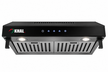 KHAL Hood undercabinet with Palm Sensor, Touch Control,Non Stick Filters,Black 60cm ID-60