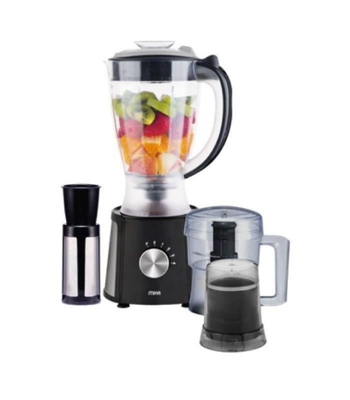 Mika Blender, 3 In 1 With Grinder, Chopper 1.5L MBLR304/BL