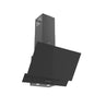Mika Chimney Hood, Angled, 60cm, Push Button, Black MHA641B2GB