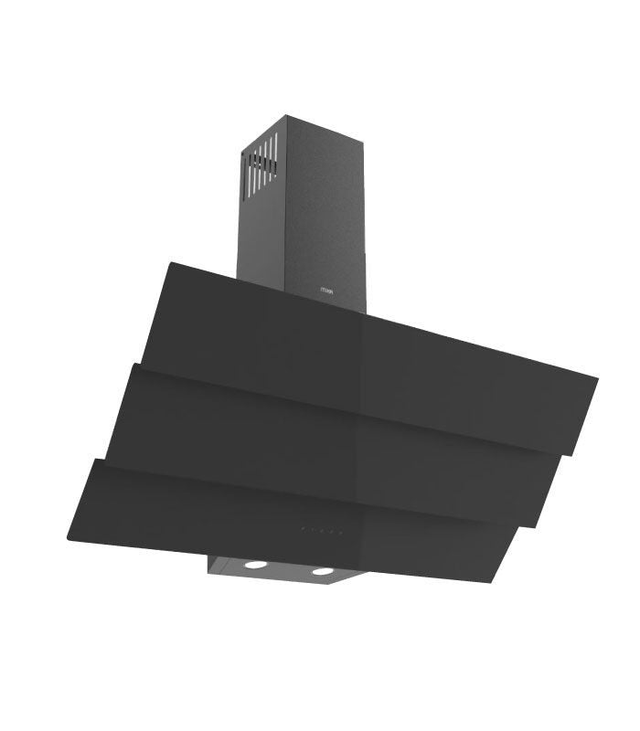Mika Chimney Hood, Angled, 90cm, Black MHA952T3GB