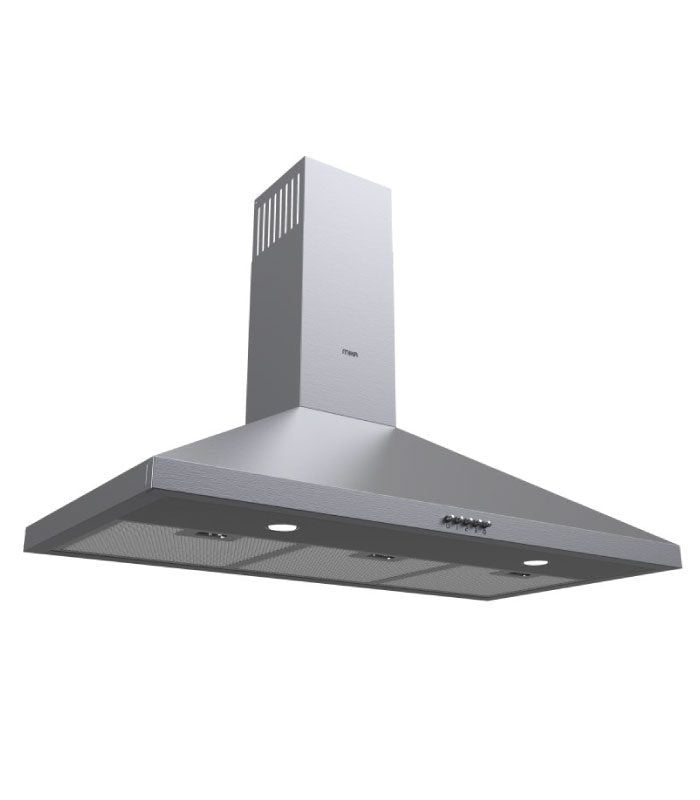 Mika Chimney Hood, Pyramid, 90cm, Push Button, S.S MHP912BX