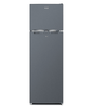 Mika Fridge, 168L, 2 Door Top Mount Freezer, Defrost (Direct Cool), Line Silver Light