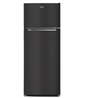 Mika Fridge, 211L, 2 Door Top Mount Freezer, Defrost (Direct Cool), Inox Dark Matt