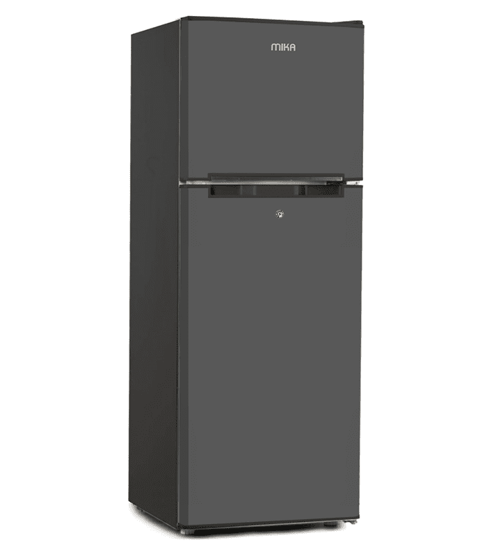 Mika Fridge, 138L Direct Cool, Double Door, Line Silver Dark MRDCD138LSD