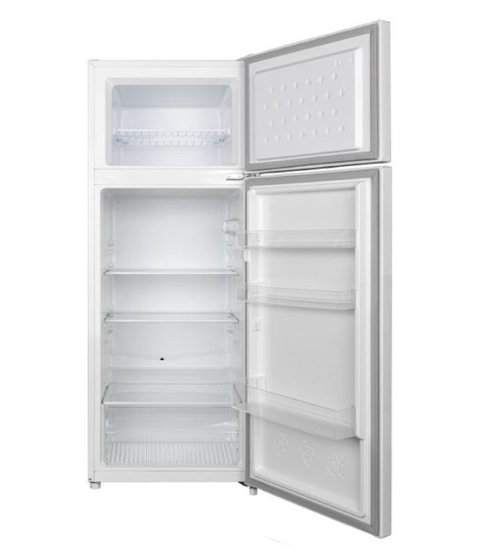 Mika Fridge, 211L, Direct Cool, Double Door, Line Silver Dark MRDCD211LSD