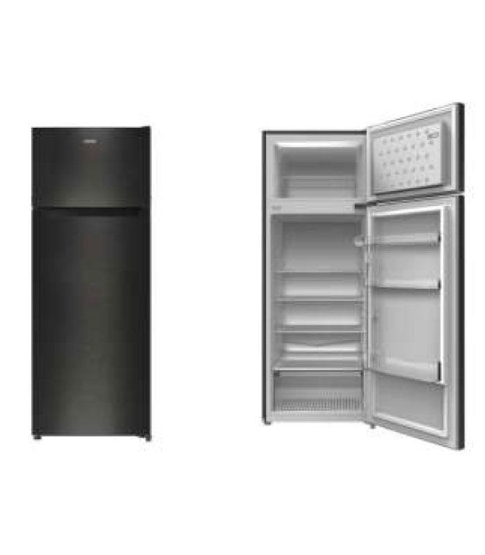 Mika Fridge, 211L, Direct Cool, Double Door, Dark Matt SS MRDCD211LSD