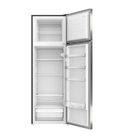 Mika Fridge, 261L, Direct Cool, Double Door, Silver Brush MRDCD261SBR