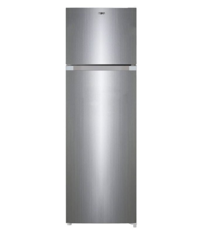 Mika Fridge, 261L, Direct Cool, Double Door, Silver Brush MRDCD261SBR