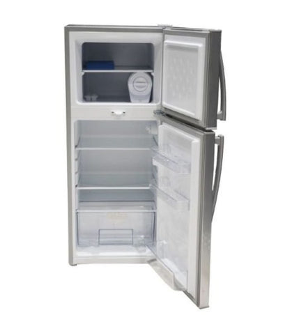 Mika Fridge, 118L, Direct Cool, Double Door, Silver Brush MRDCD70SBR
