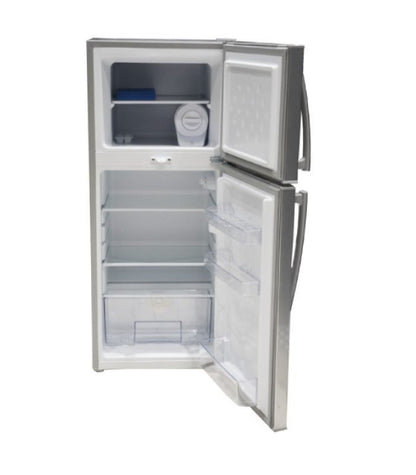 Mika Fridge, 138L Direct Cool, Double Door, Line Silver Light