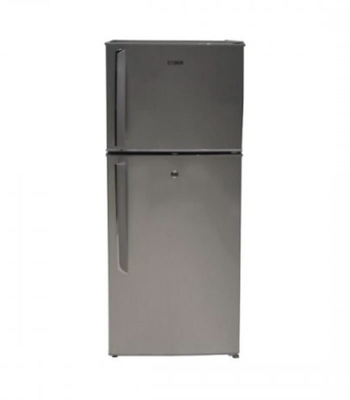 Mika Fridge, 138L, Direct Cool, Double Door, Silver Brush MRDCD75SBR