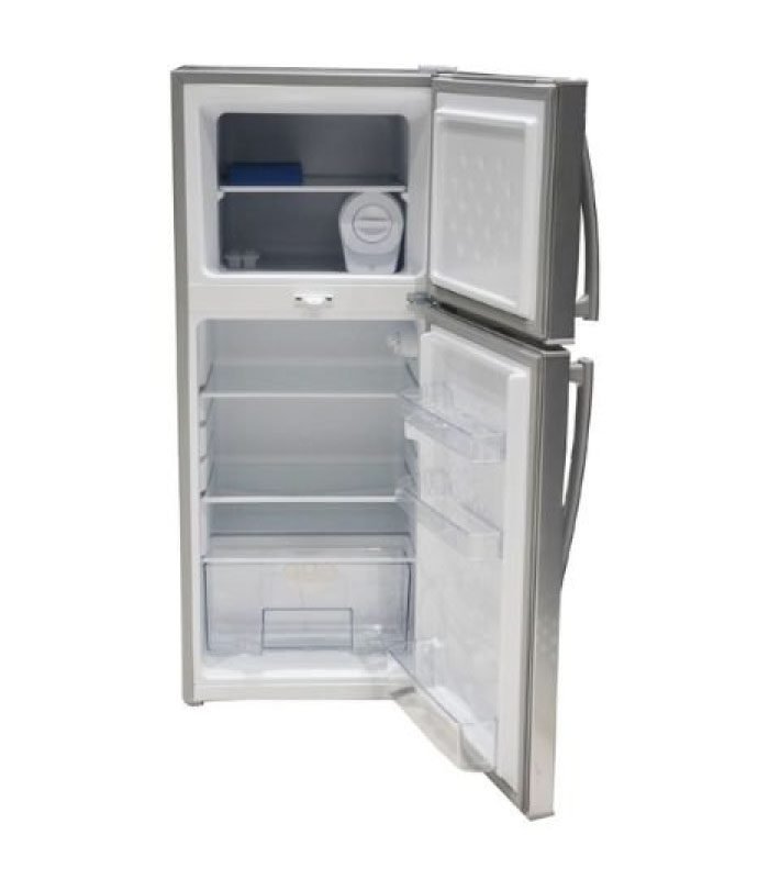 Mika Fridge, 138L, Direct Cool, Double Door, Silver Brush MRDCD75SBR