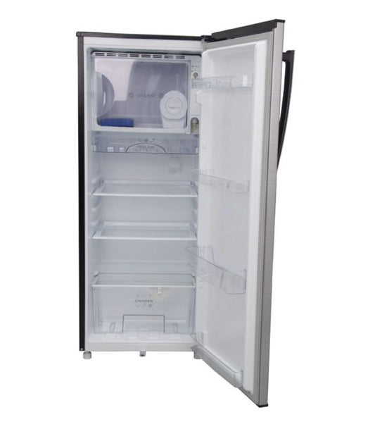 Mika Fridge, 170L Direct Cool, Single Door, Line Silver Light MRDCS170LSL