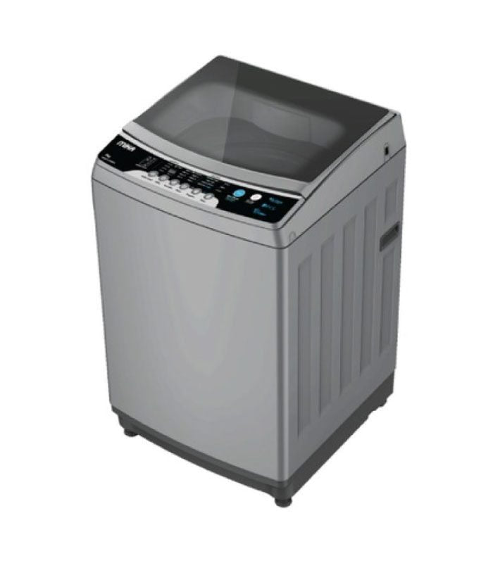 Mika Washing Machine, 10KG, Fully Autmatic, Top Load, Dark Silver MWATL3510DS