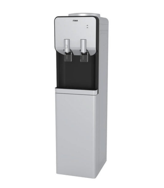 Mika Dispenser, Standing , Hot &amp; Electric cooling, with cabinet, Silver &amp; Black MWD2302