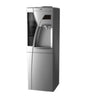 Mika Dispenser, Standing, Hot,&amp; Compressor Cooling &amp; with Cup Holder &amp;Cabinet,Silver &amp; Black  MWD2405