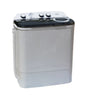 Mika Washing Machine, 7kg, Semi Automatic, Twin Tub, White &amp; Grey MWSTT2207