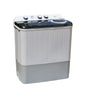 Mika Washing Machine, 9kg, Semi Automatic, Twin Tub, White &amp; Grey MWSTT2209