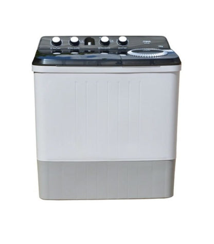Mika Washing Machine, 10kg, Semi Automatic, Twin Tub, White &amp; Grey MWSTT2210