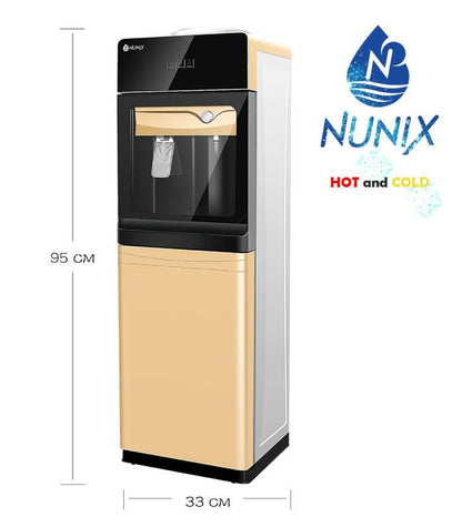Nunix Dispenser,  Free Standing Hot Cold Water Dispenser With Glass Door R23C